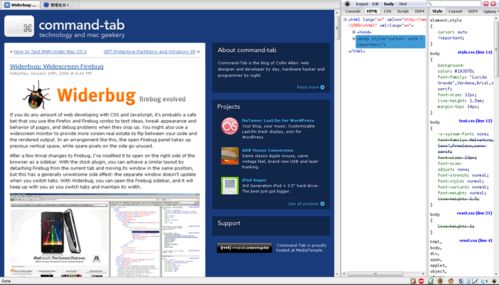 Widerbug 網(wǎng)頁開發(fā)調(diào)試利器與中文開源社區(qū)的完美融合